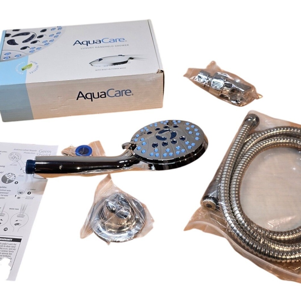 AquaCare Luxury Handheld Shower with Built-in‎ Power Wash 8 Settings Seen on TV